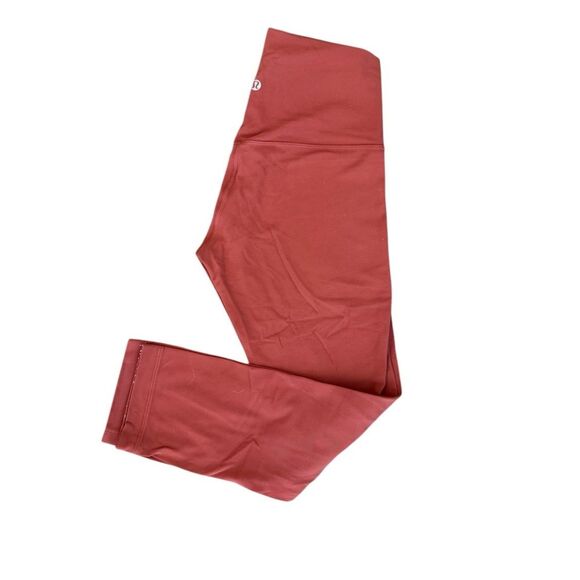 Lululemon cropped align leggings cranberry red size 4 - Picture 1 of 8